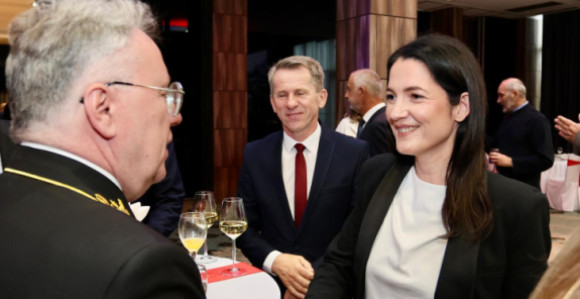 Jelena Trivić na prijemu kod ruskog ambasadora